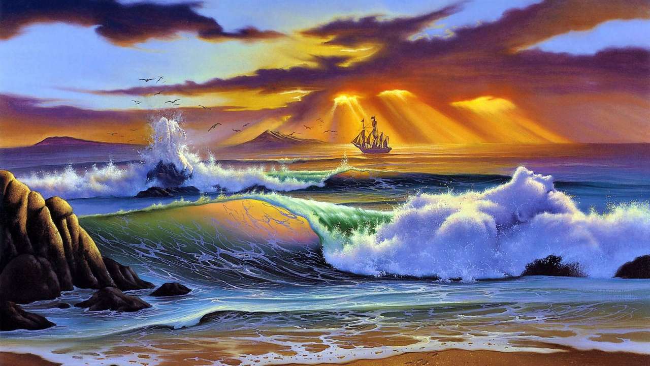 Oceanic View Waves online puzzle