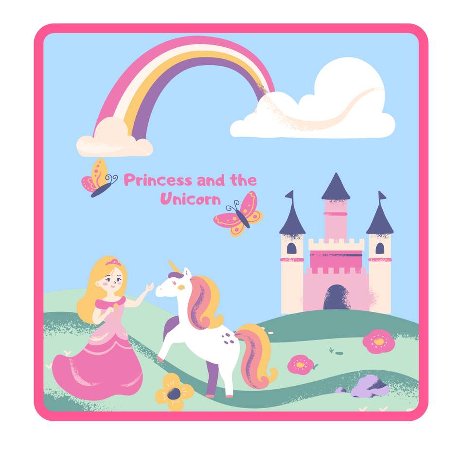 Prinzessin und das Einhorn Online-Puzzle