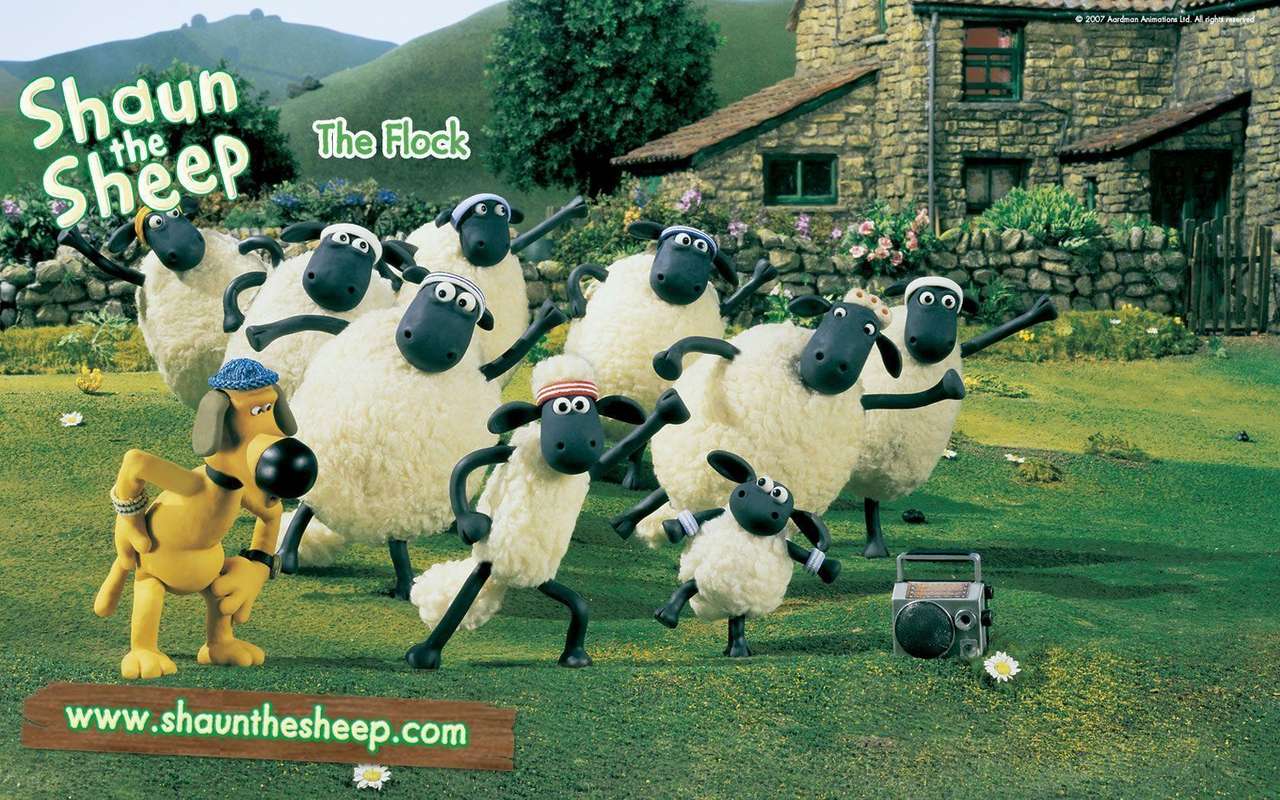 shaun fåren pussel online från foto