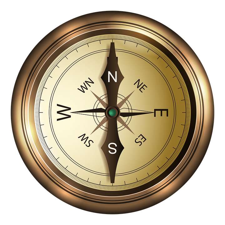 kompas puzzle online z fotografie