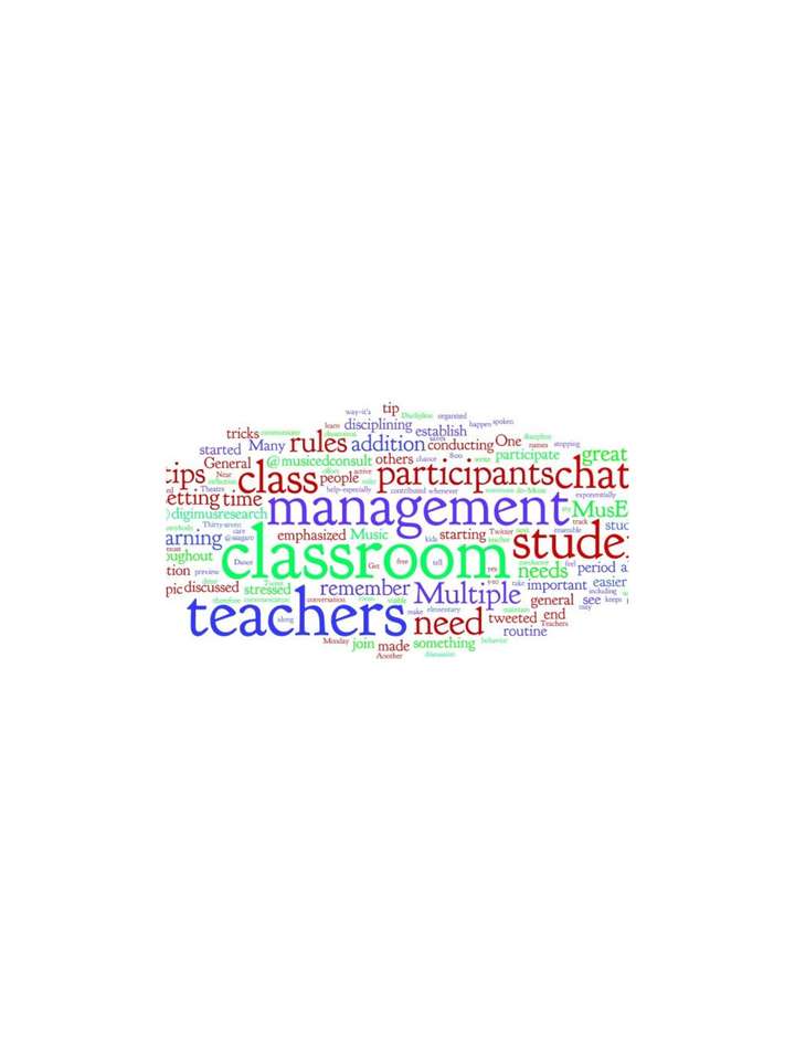 Classroom Management puzzle online from photo