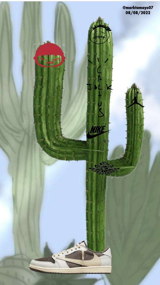 Gato de cactus puzzle online a partir de foto