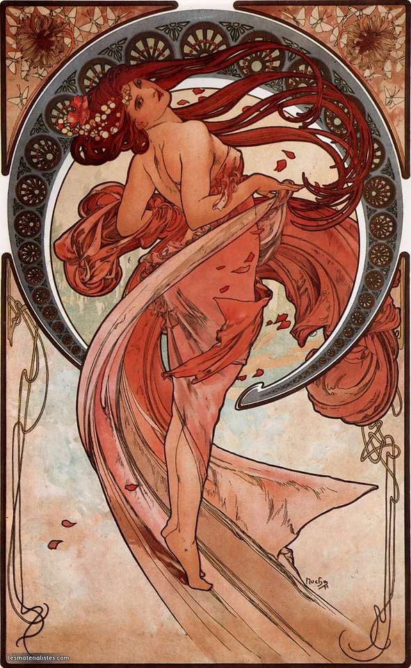 Mucha - Painting online puzzle