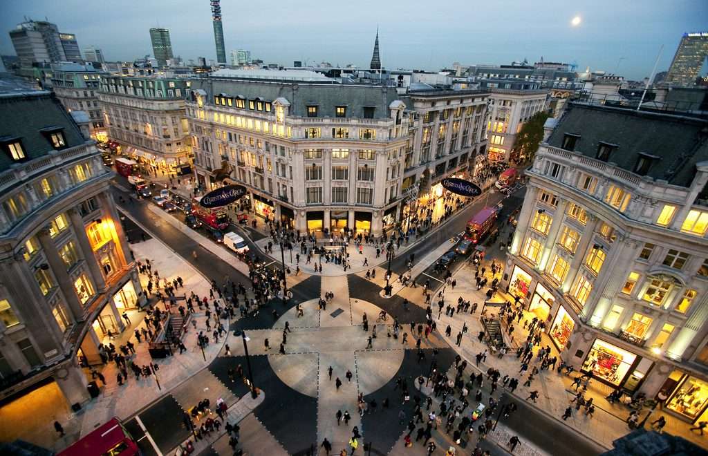 London på natten Pussel online