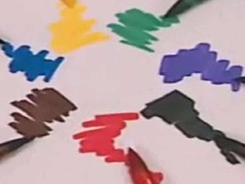 c е за цветни маркери онлайн пъзел