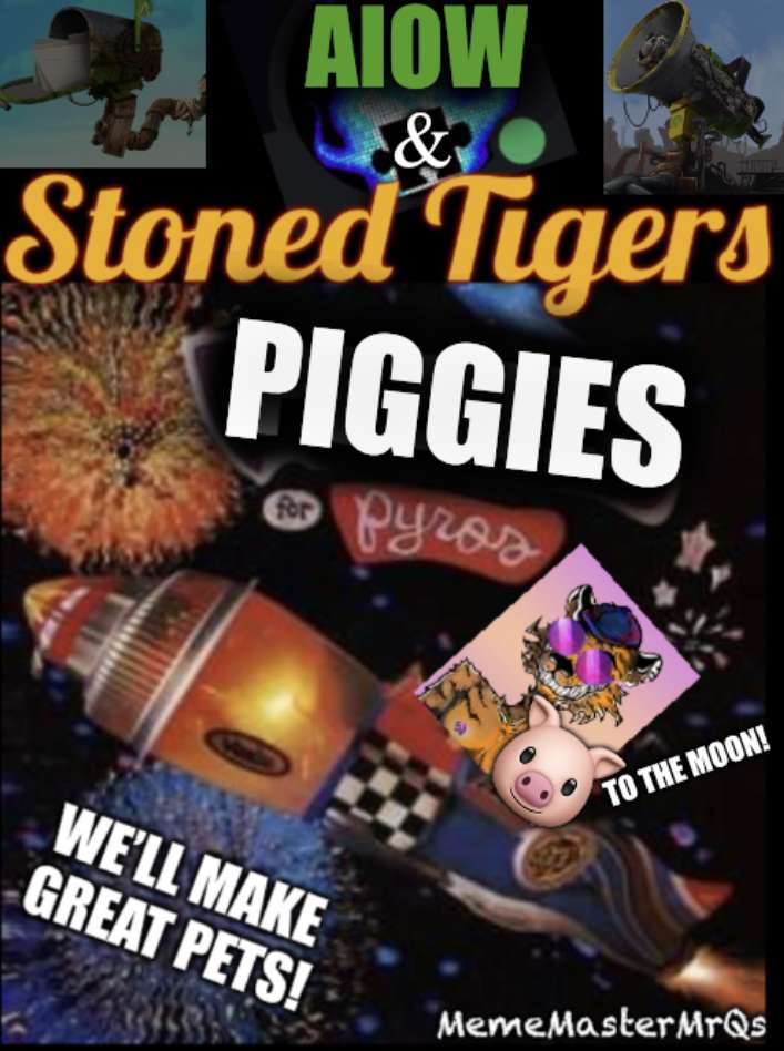 Stoned Tigers Piggies онлайн пъзел