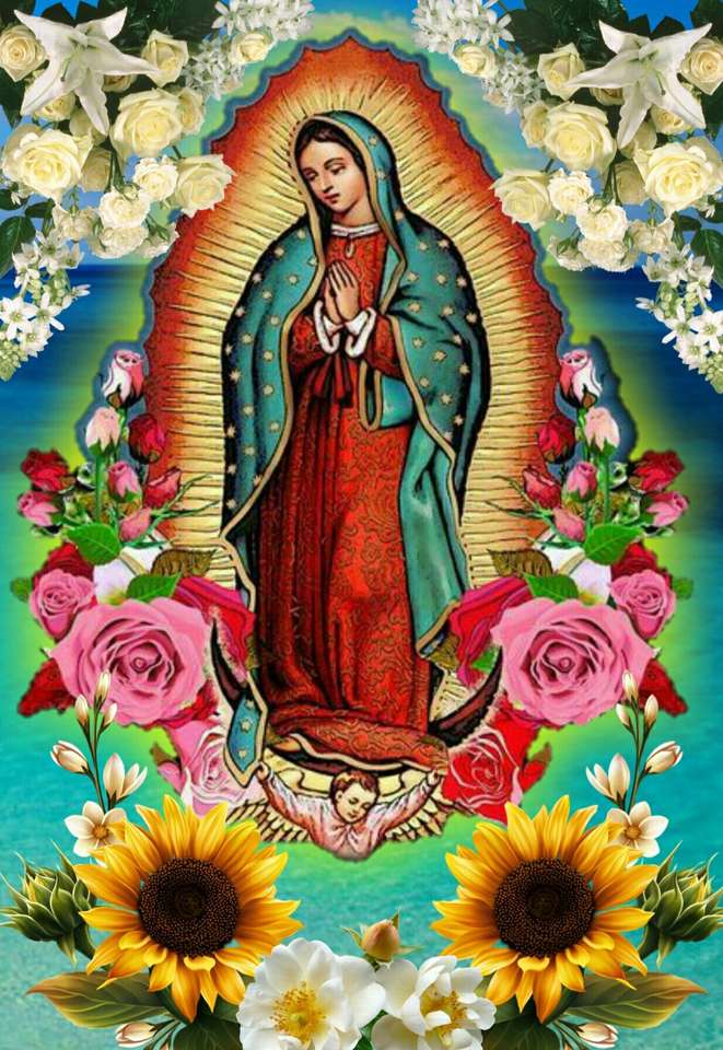 Богородица на Гуадалупе онлайн пъзел от снимка