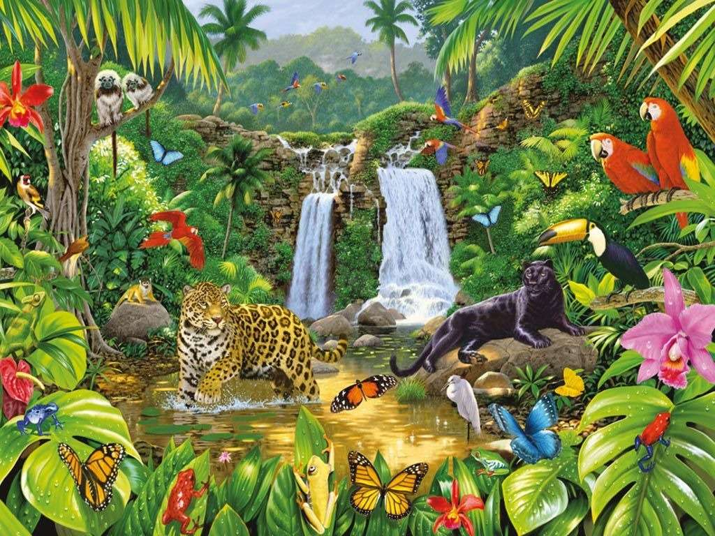 Flora and fauna puzzle online from photo
