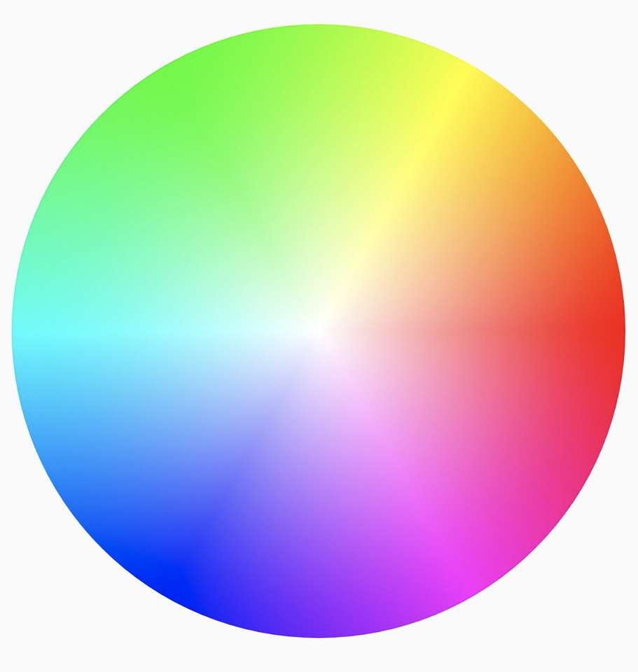 Gradiente da roda de cores puzzle online a partir de fotografia