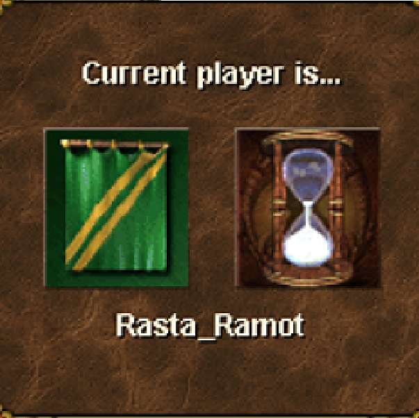 Текущият играч е: Rasta_Ramot онлайн пъзел от снимка
