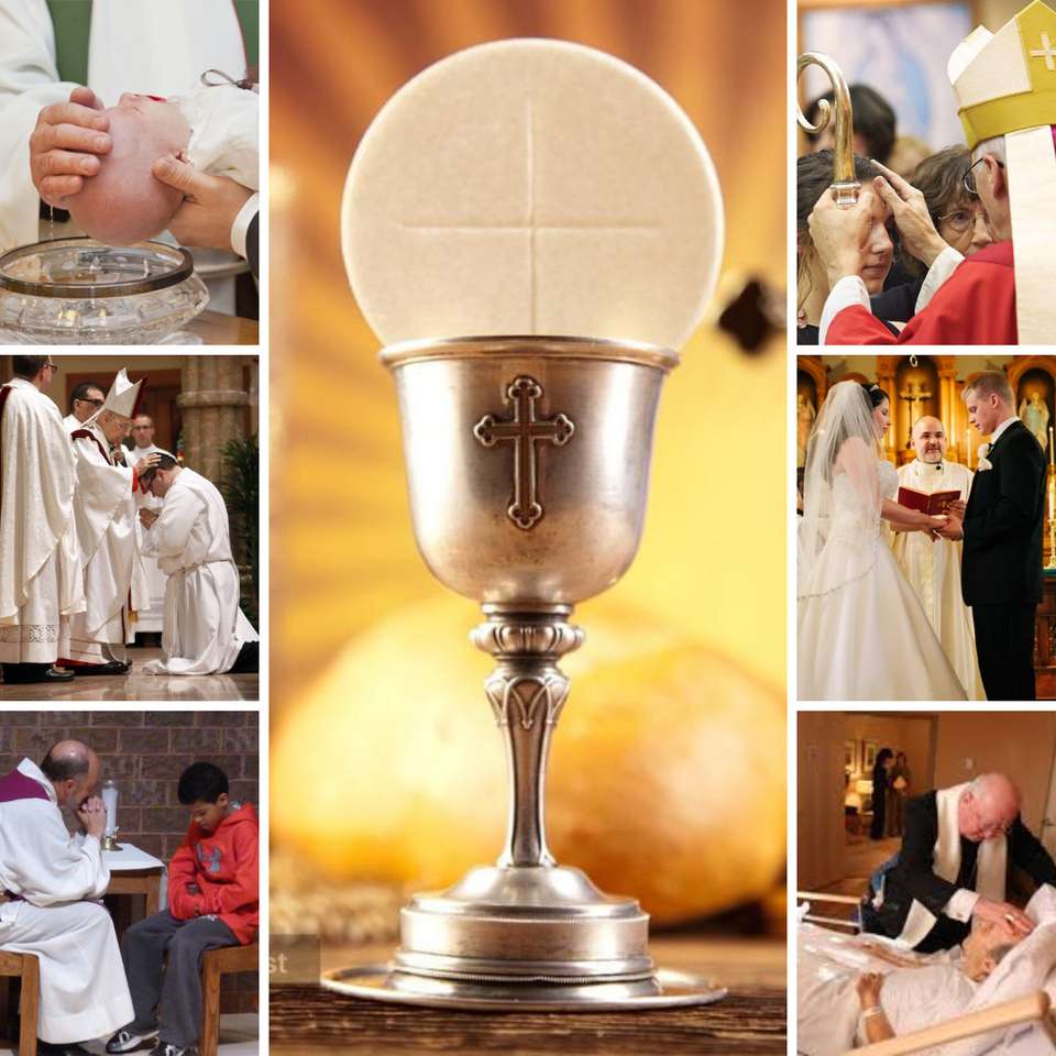 zeven sacramenten puzzel online van foto