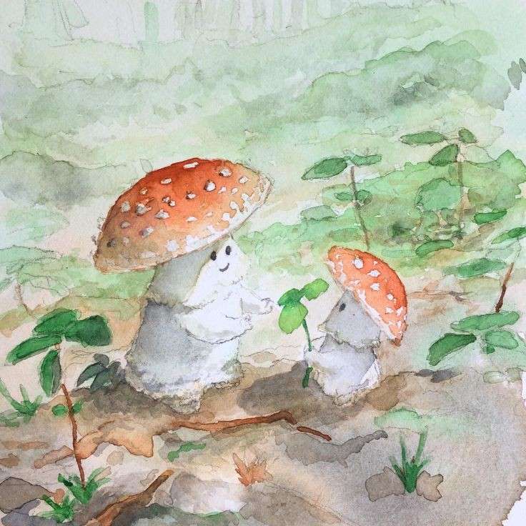Mushrooms. uwu puzzle online from photo