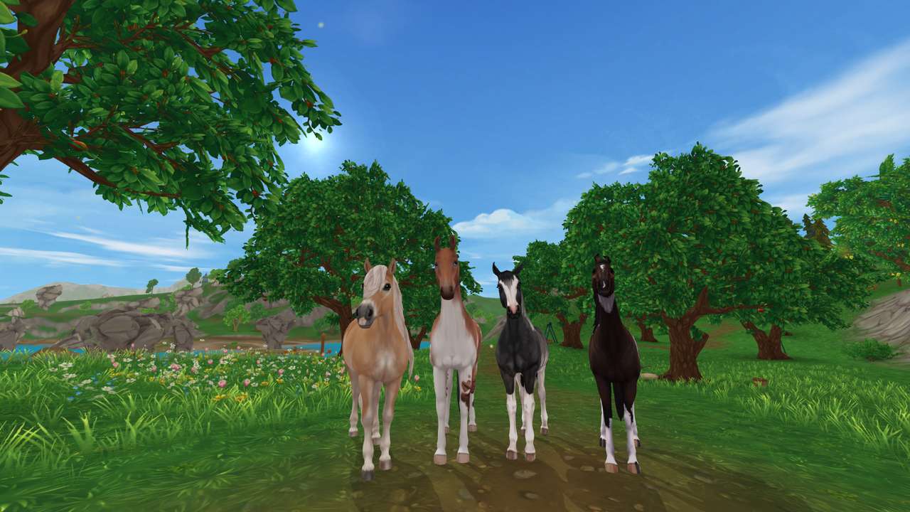 Пъзел: Стадо коне в StarStable онлайн пъзел