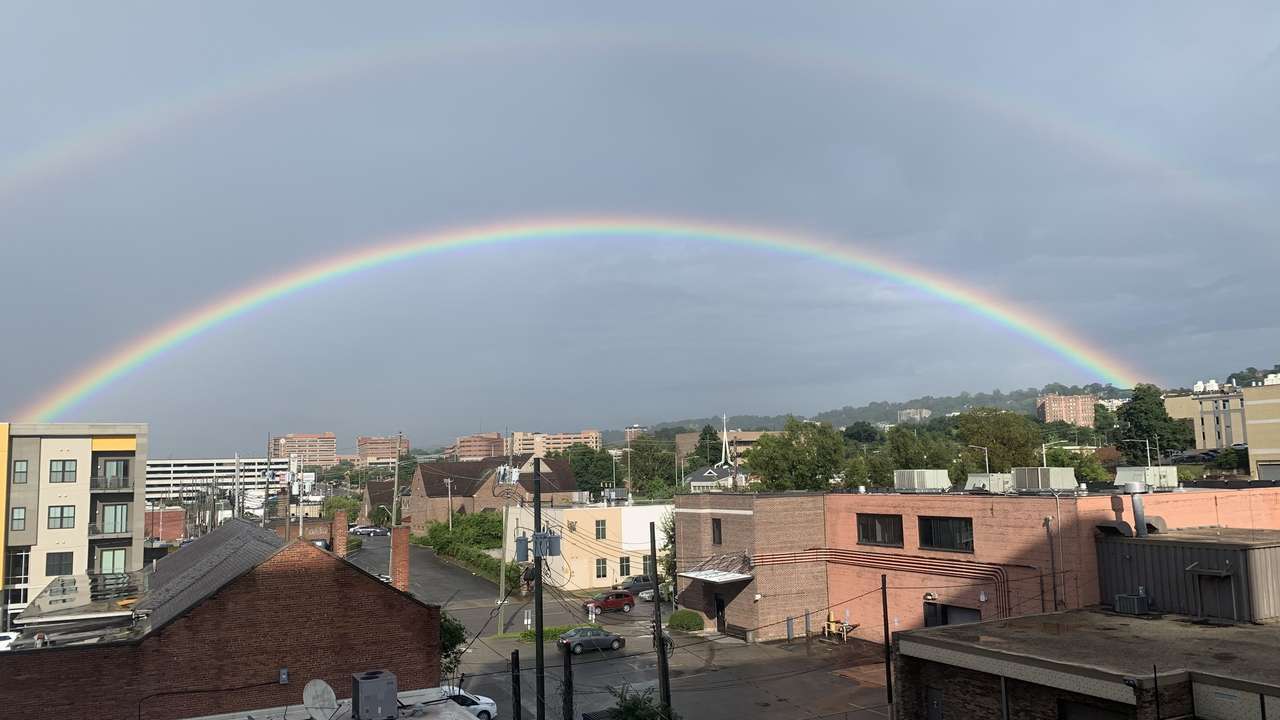 Rainbow in Bham puzzle online from photo