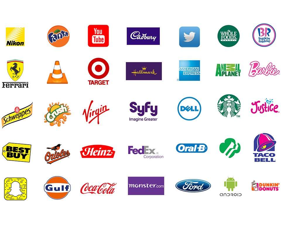 Logotipos coloridos rompecabezas en línea