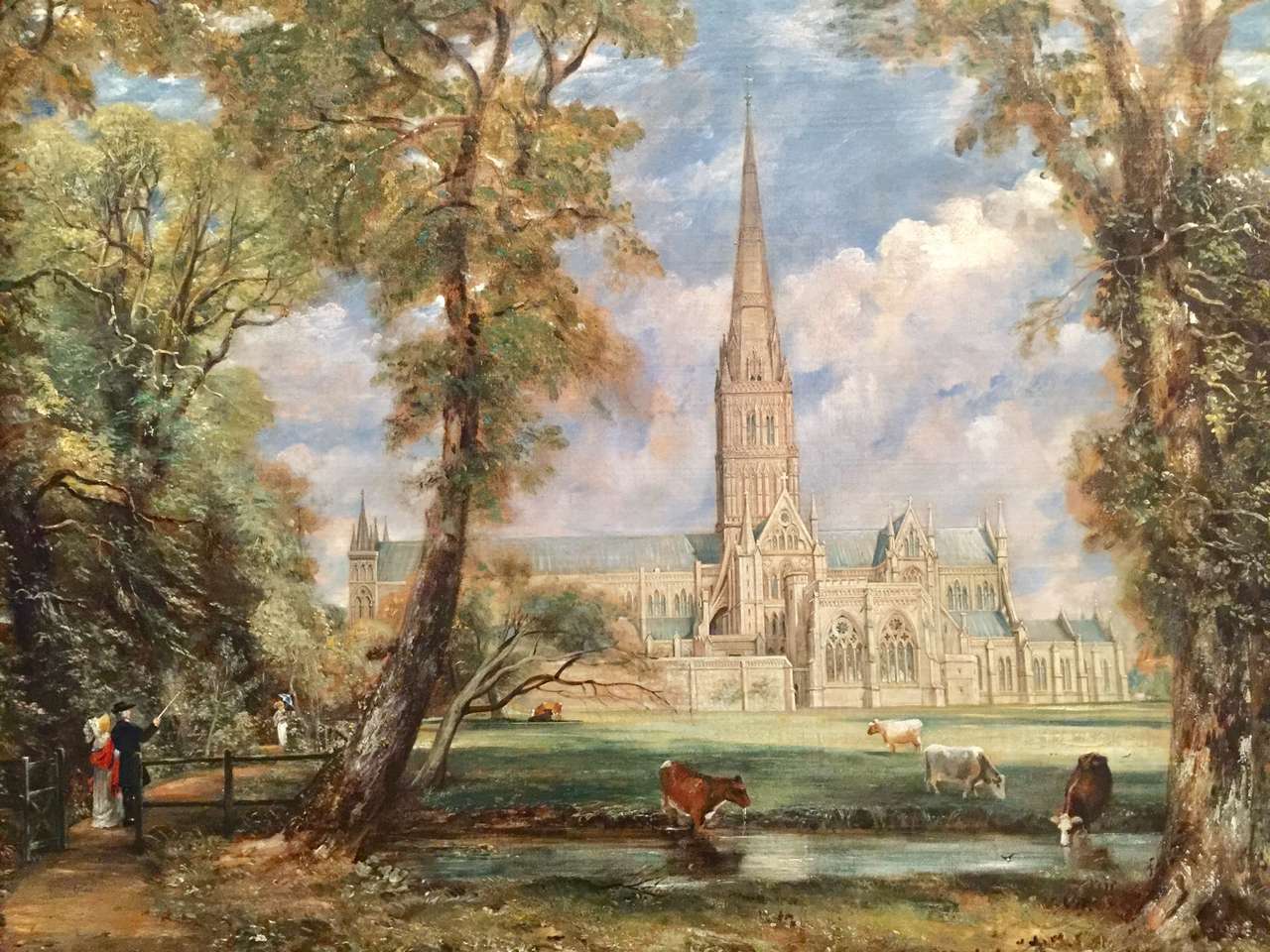 Kathedrale von Salisbury von John Constable Online-Puzzle