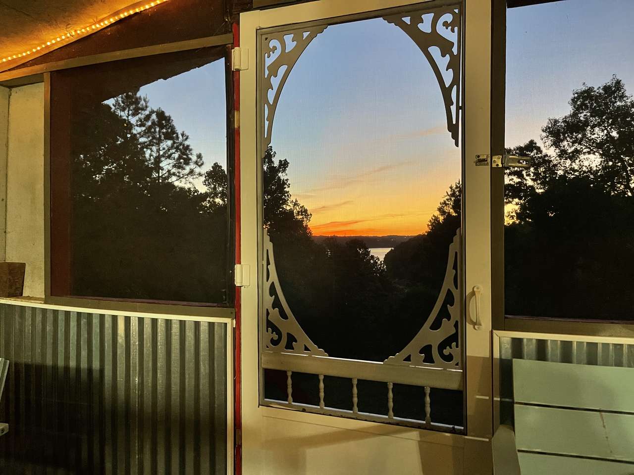 puesta de sol de ozarks puzzle online a partir de foto