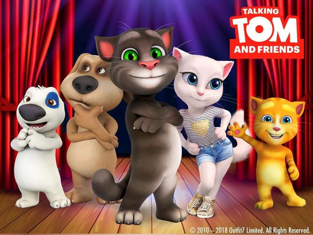 Talking Tom and Friends online παζλ