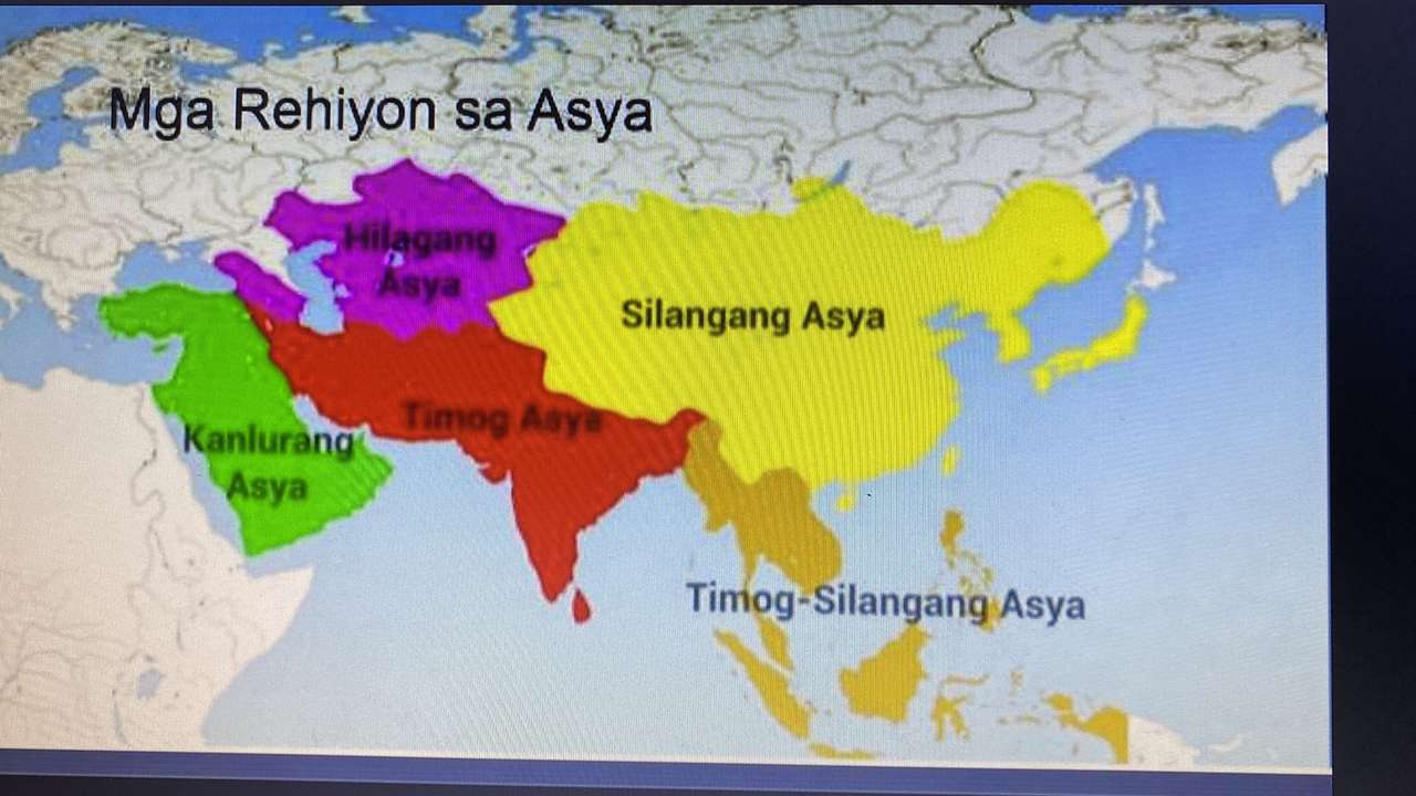 Rehiyon ng Asya puzzle online a partir de foto