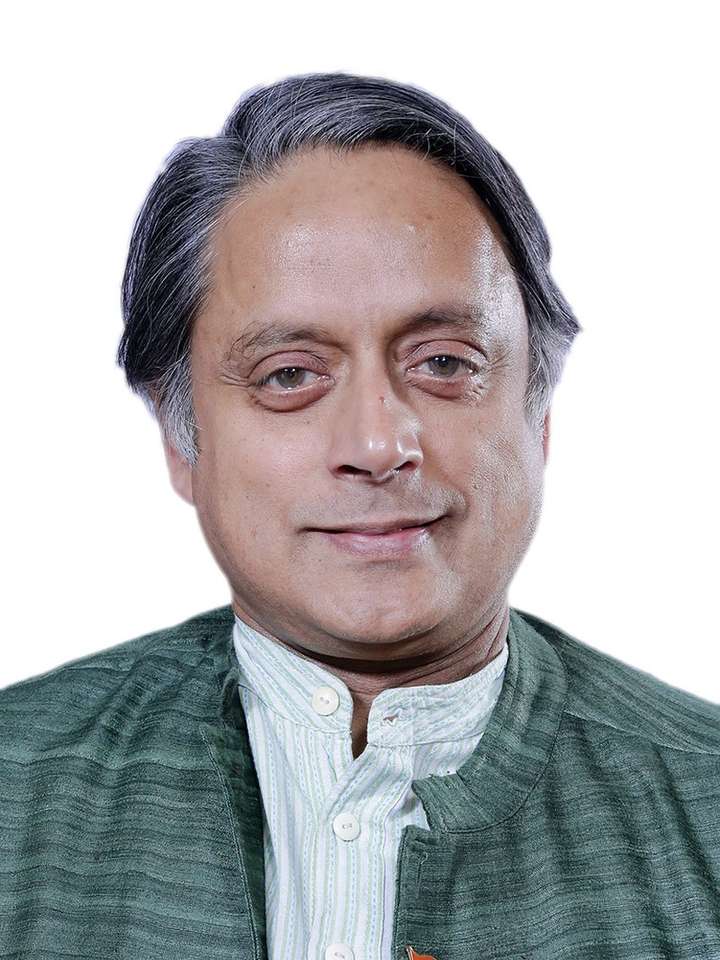 Shashi Tharoor puzzle online z fotografie