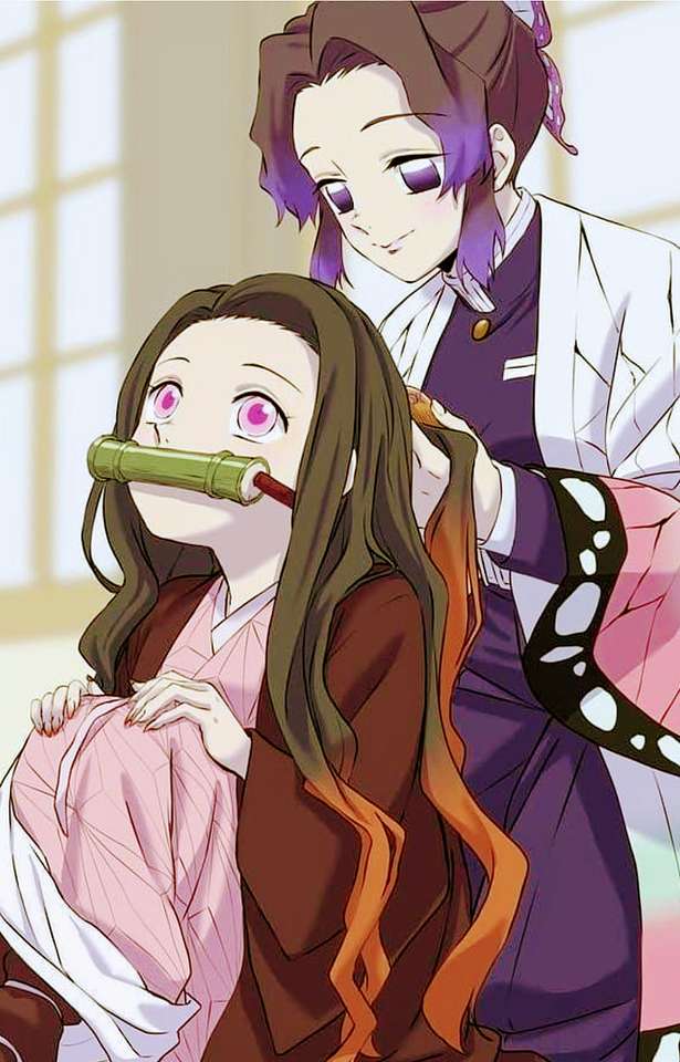 shinobu och nezuko pussel online från foto