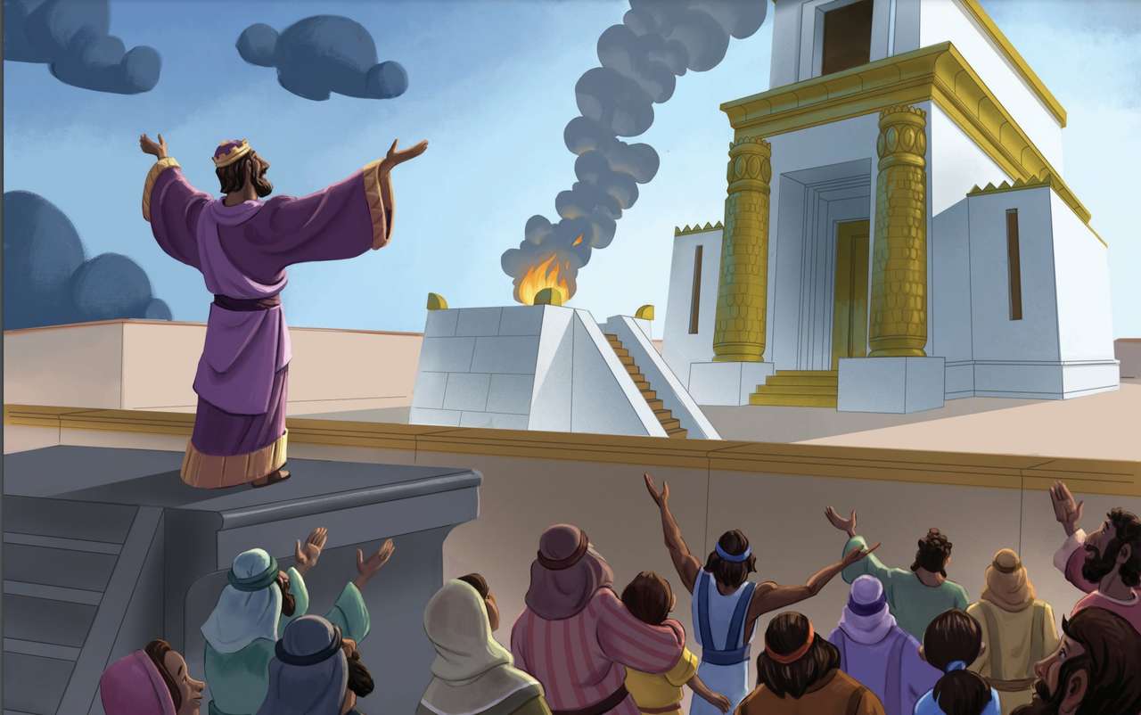 SOlomon temple puzzle online from photo