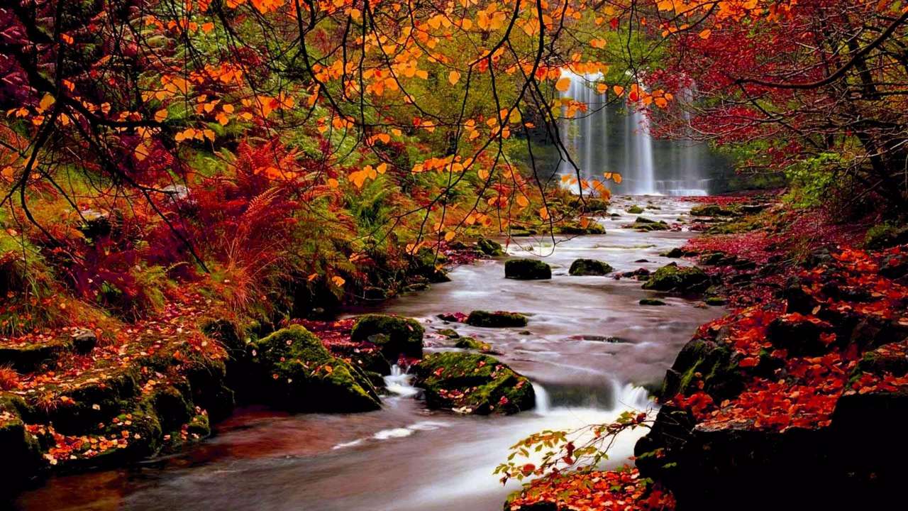 Lil Creek In Fall puzzle online from photo