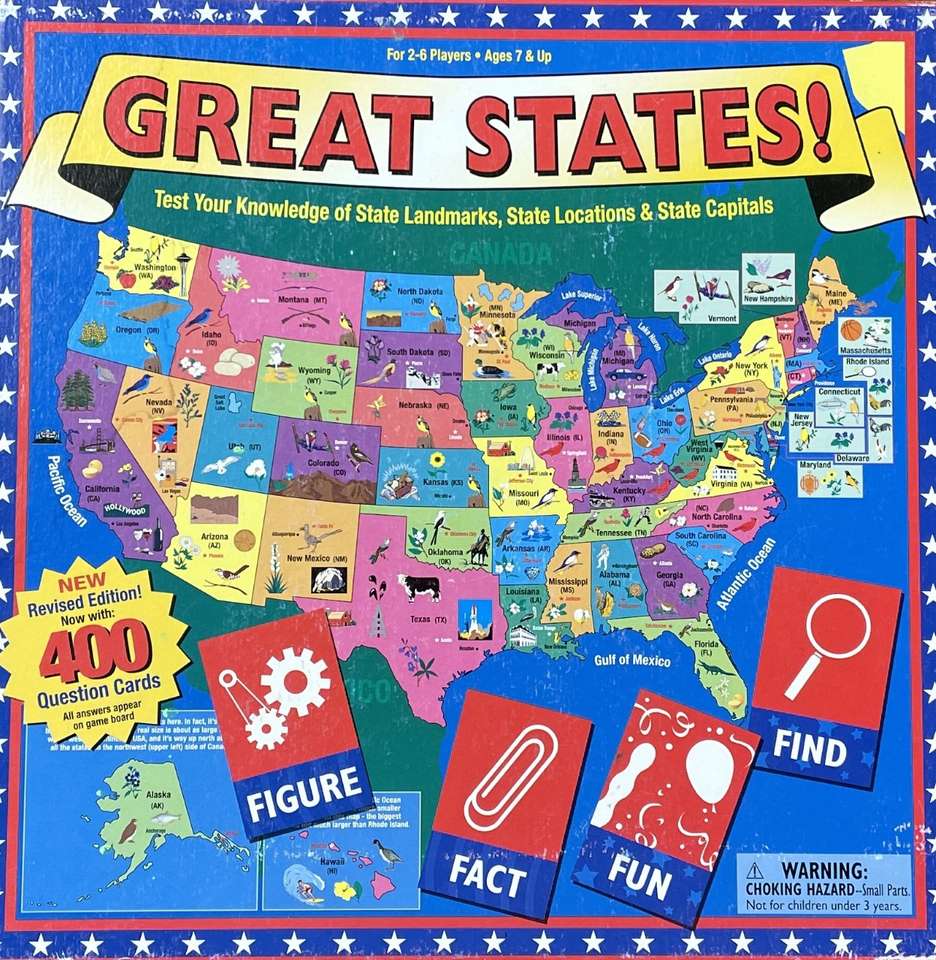 Great States Game puzzel online van foto