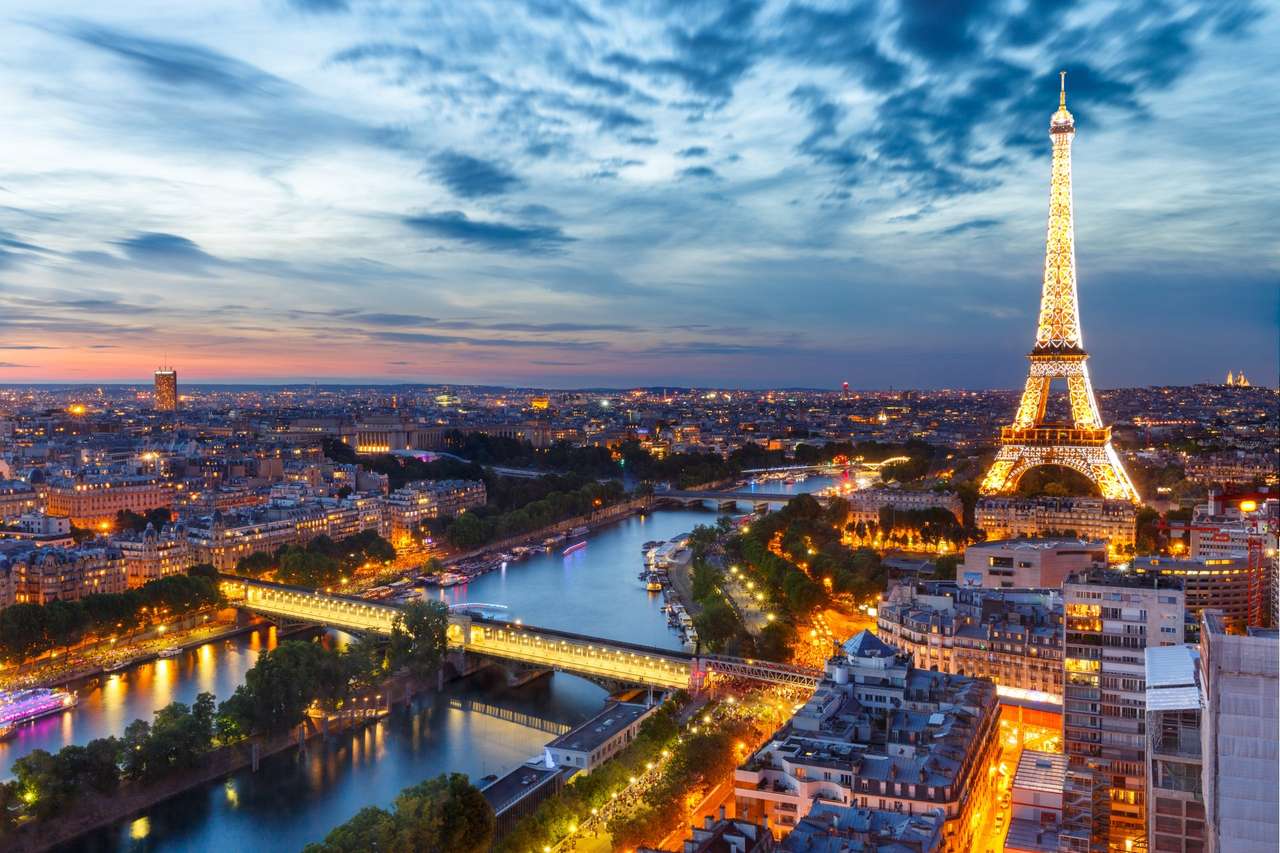 Изглед към Париж онлайн пъзел от снимка