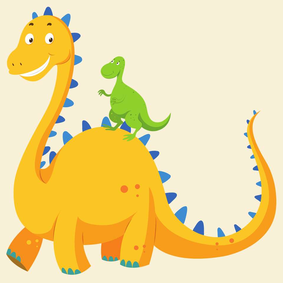 динозавр онлайн-пазл