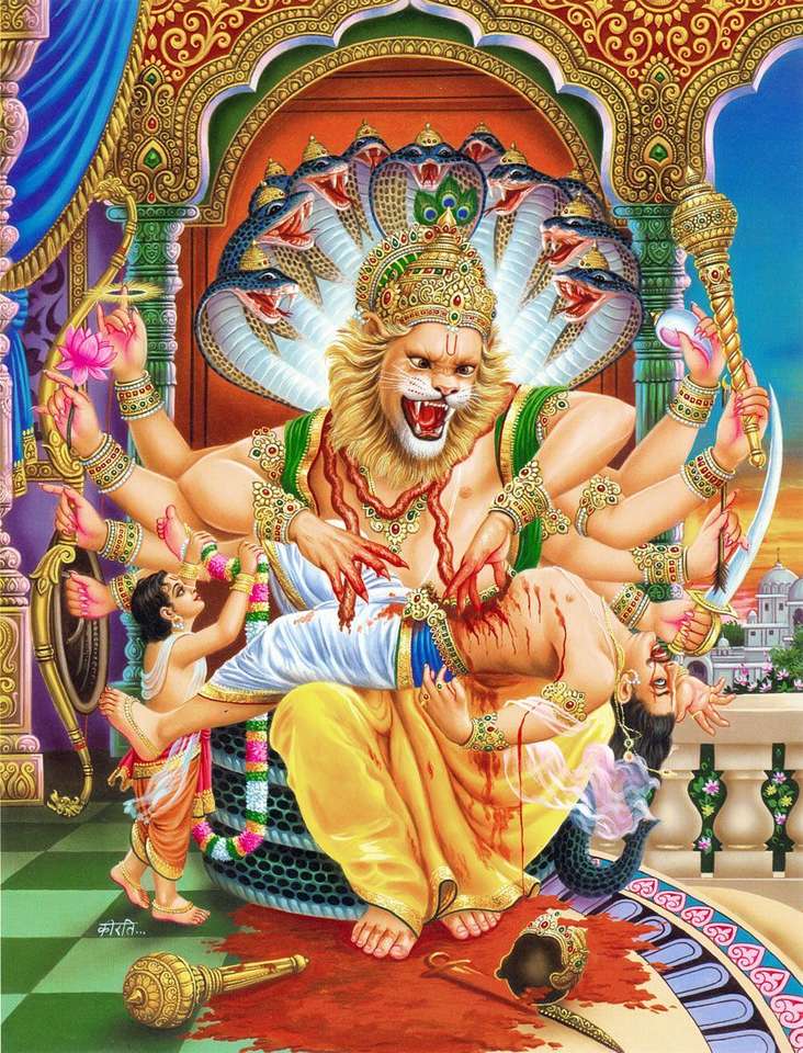 Narsimha puzzle online from photo