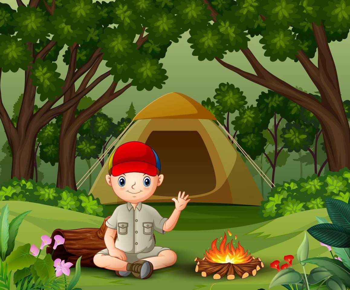 campamento puzzle online from photo