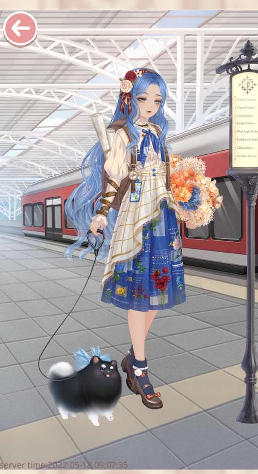 Κορίτσι στο μετρό παζλ online από φωτογραφία