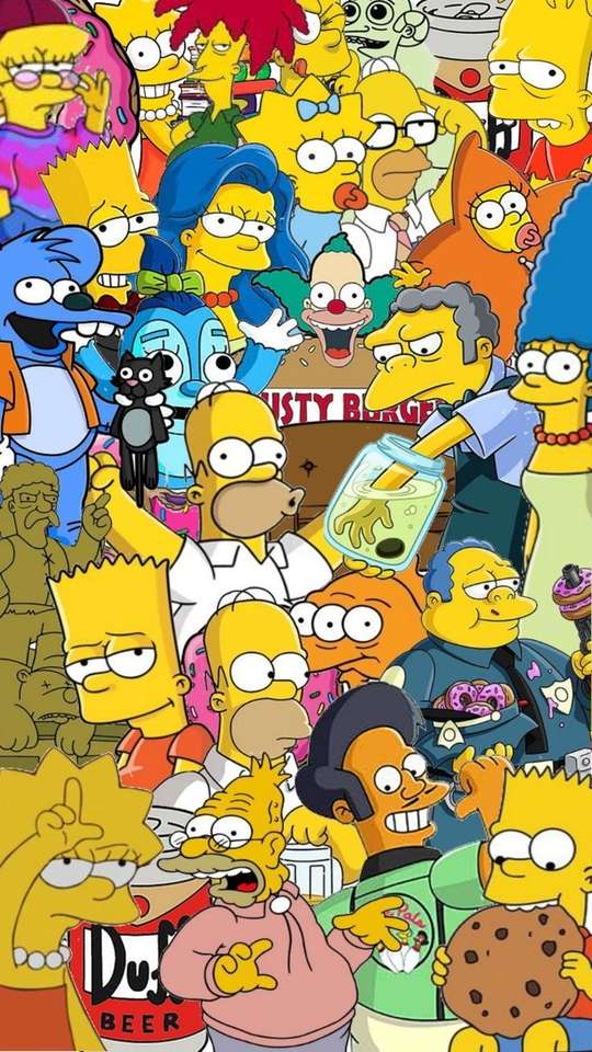 Simpsons pussel online från foto