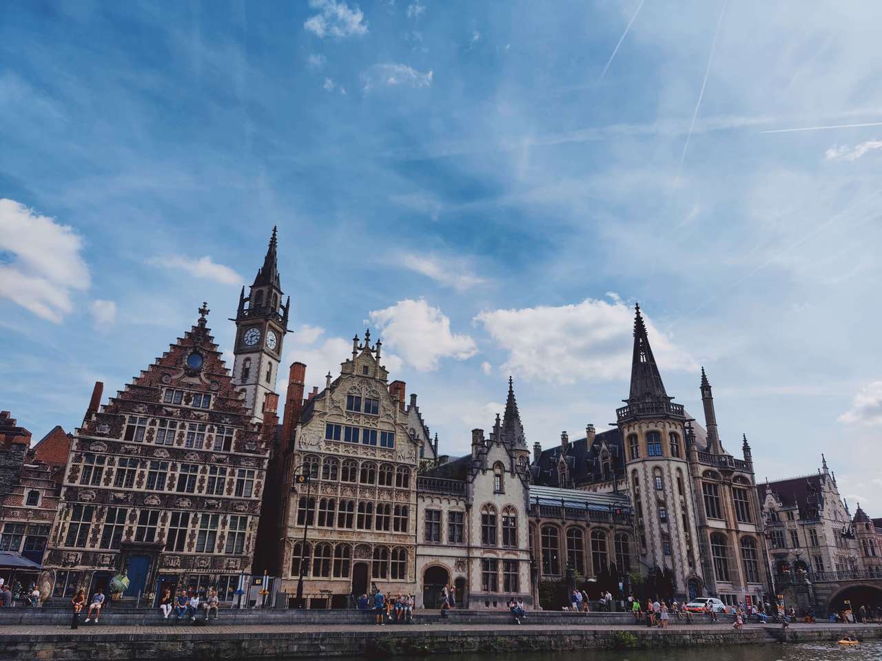 Ghent center puzzle online from photo