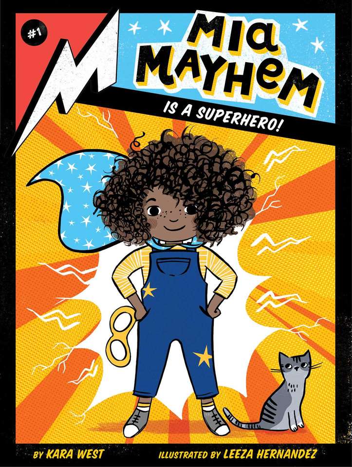 Mia Mayhem is een superheld puzzel online van foto
