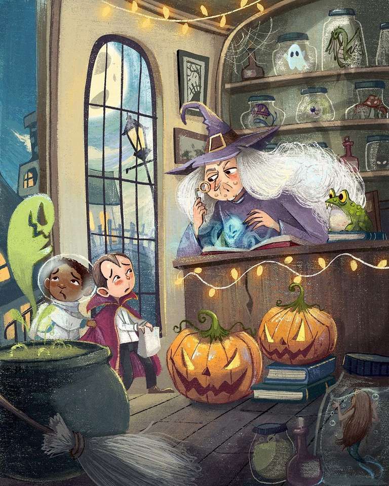 Halloween puzzle à partir d'une photo