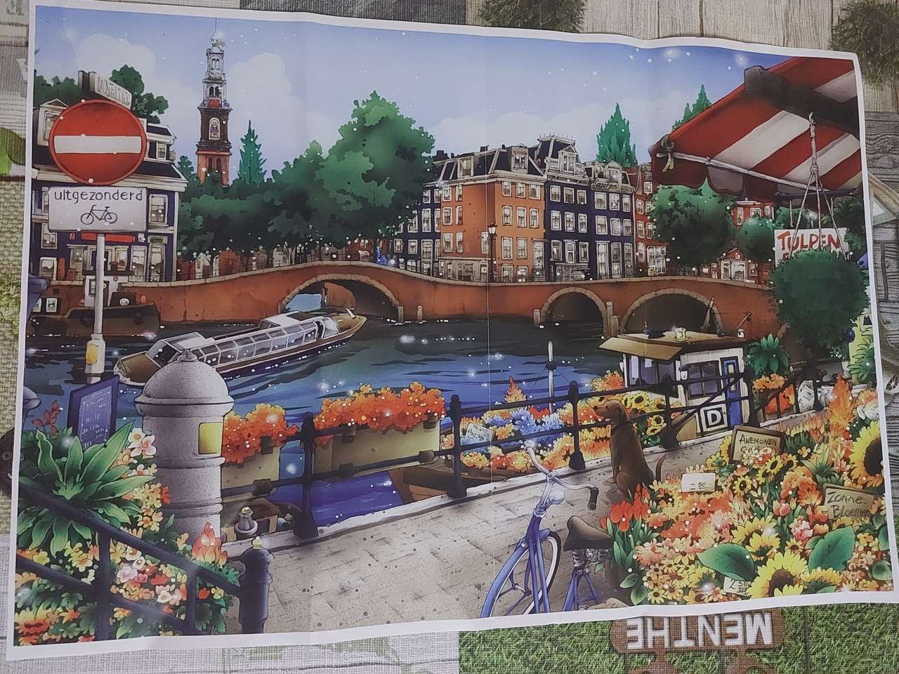 Amsterdamer Landschaft Online-Puzzle