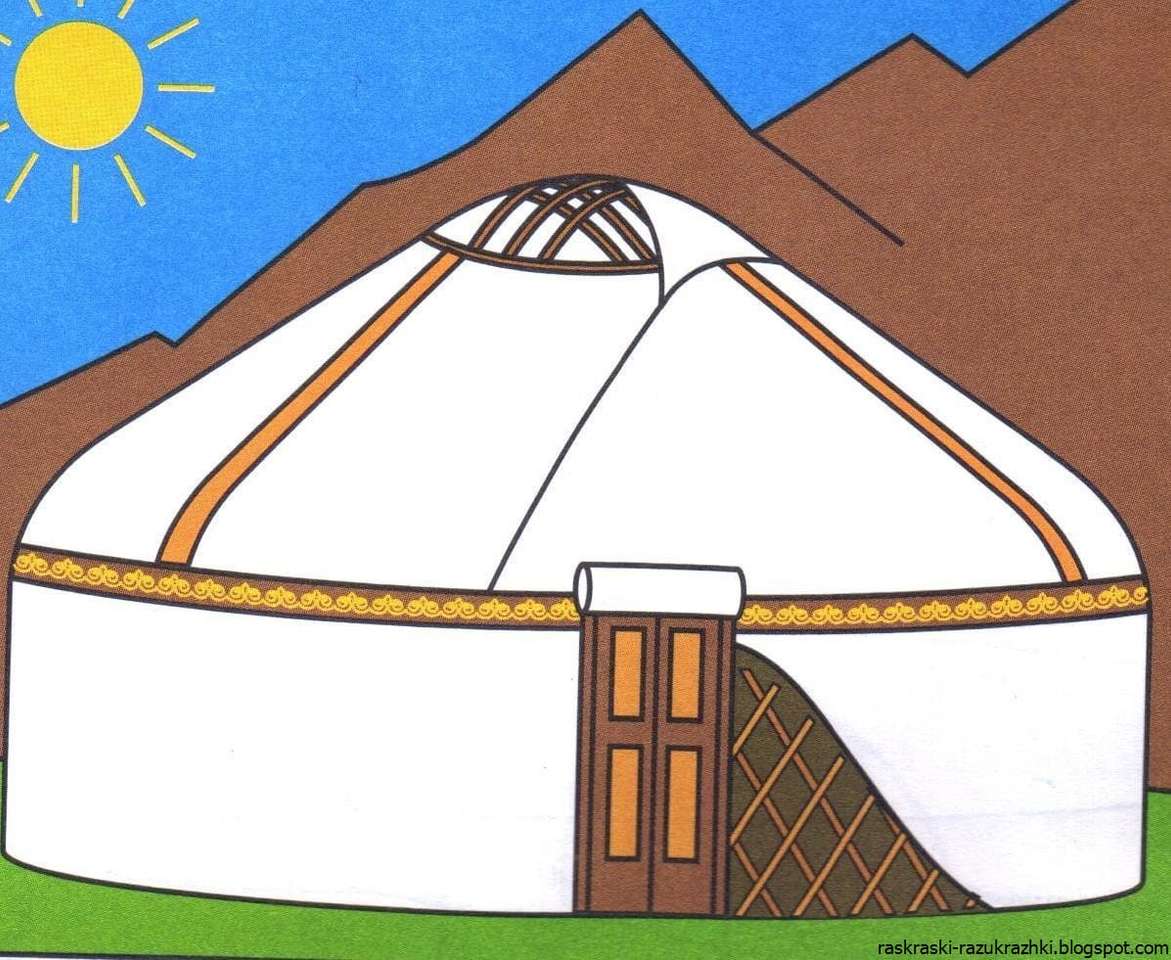 national yurt puzzle online from photo