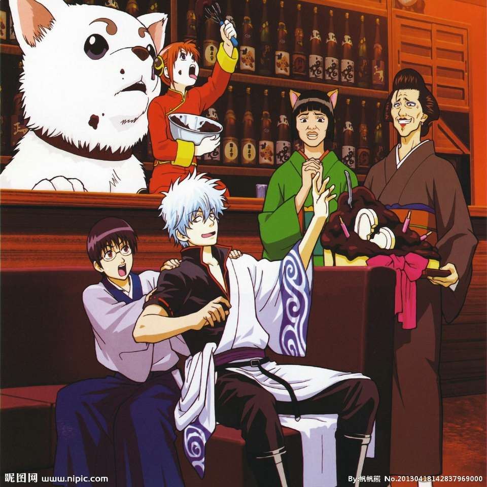 Gintama characters puzzle online from photo