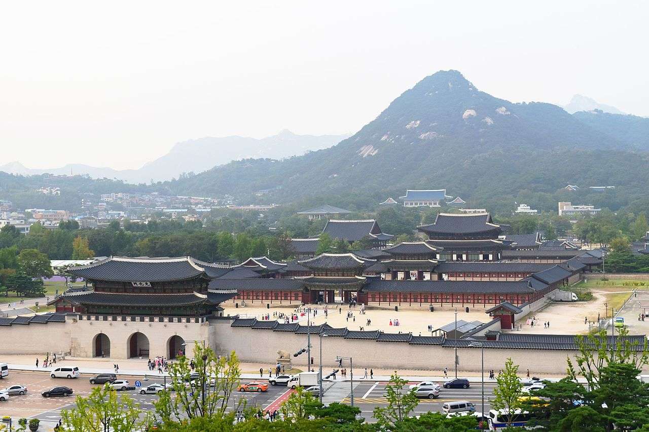 Palacio Gyeongbokgung puzzle online a partir de foto