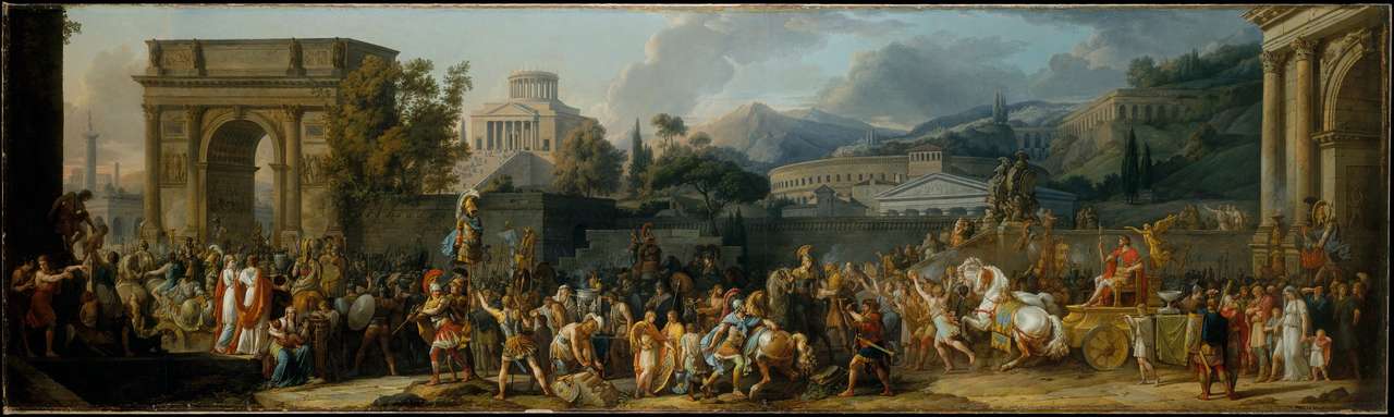Карл Верне, Римска история, Триумфът на консула онлайн пъзел от снимка