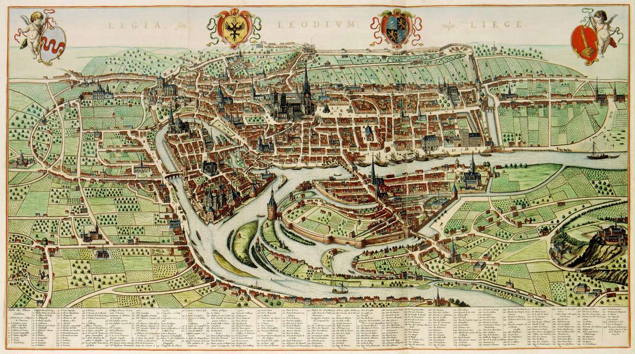 Mappa medievale d'epoca puzzle online