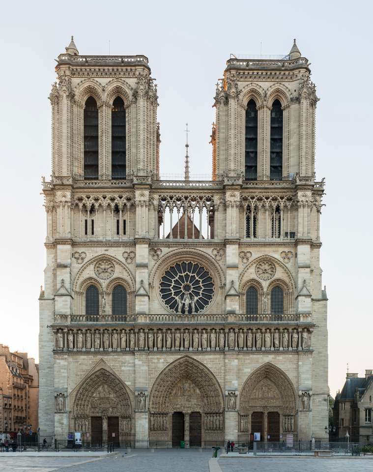 Notre Dame puzzle online a partir de fotografia
