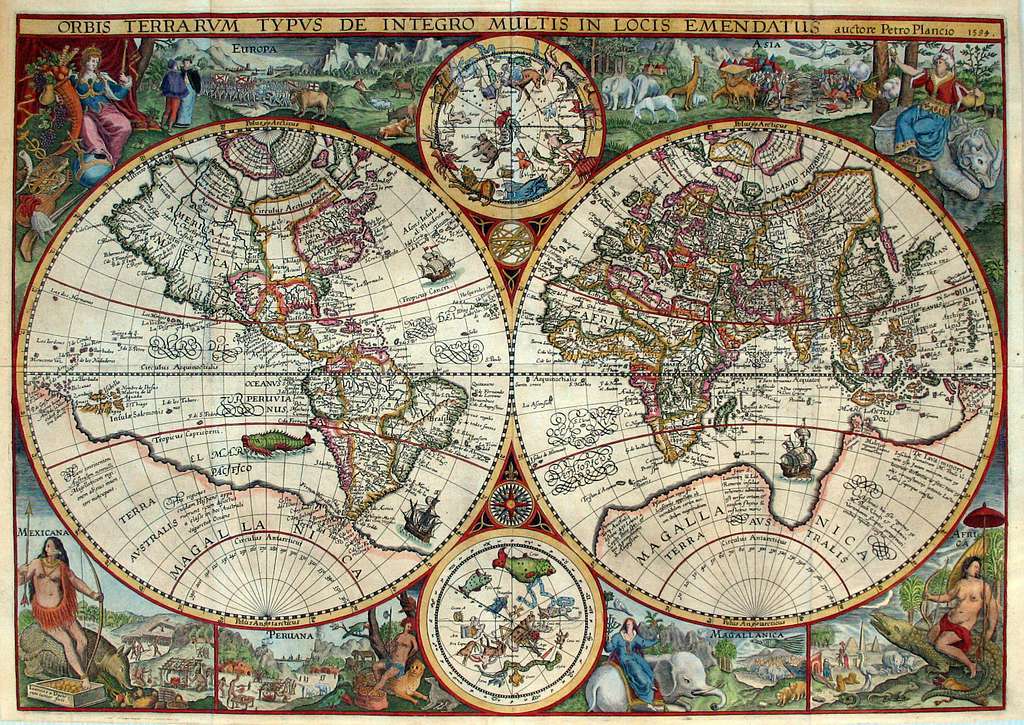 1594 Orbis Plancius puzzel online van foto