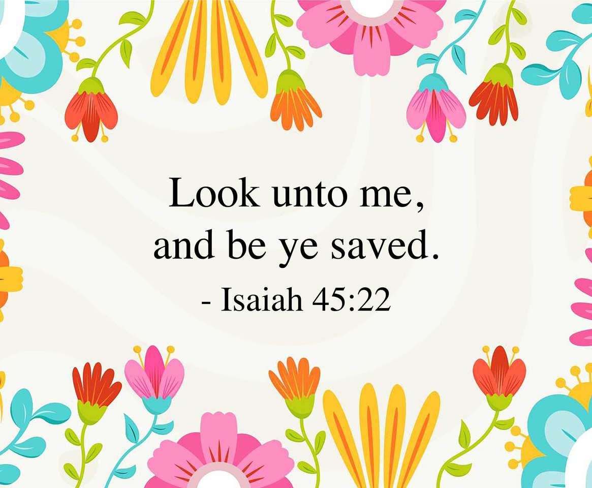 Isaiah 45: 22 online puzzle