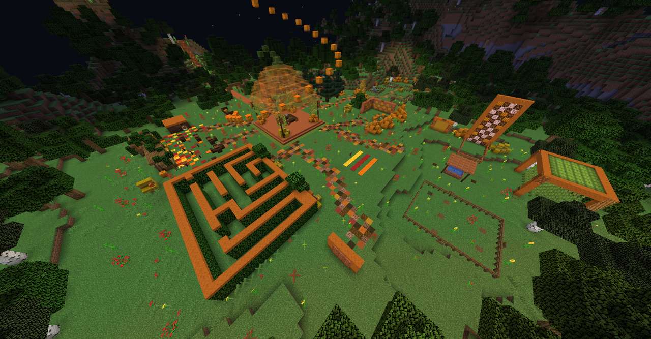 LunarSMP Fall Festival Party Area puzzle online from photo
