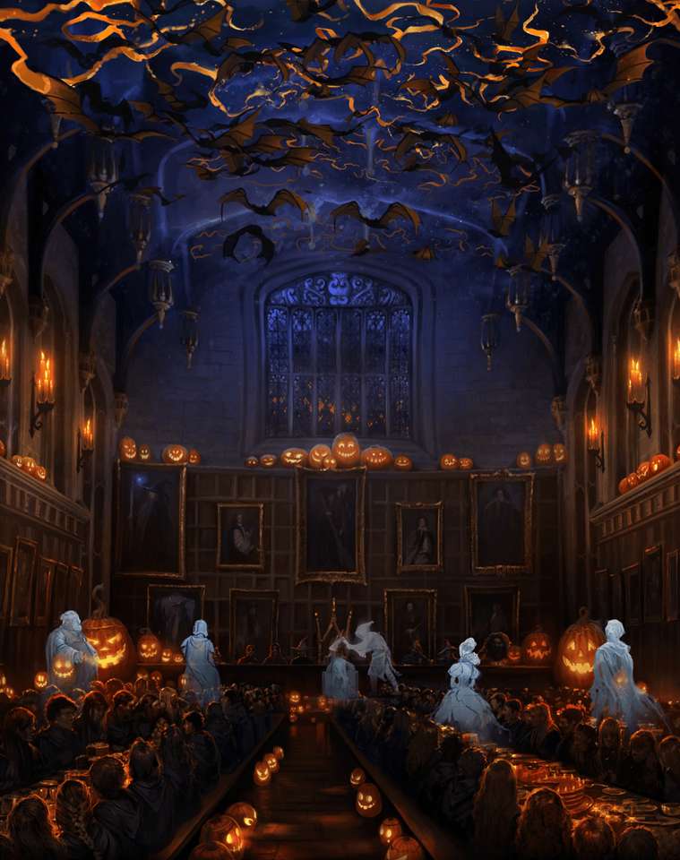 Halloween ad Hogwarts puzzle online