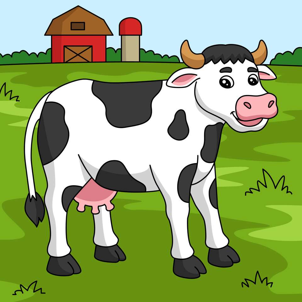 quebra-cabeça de vaca puzzle online a partir de fotografia