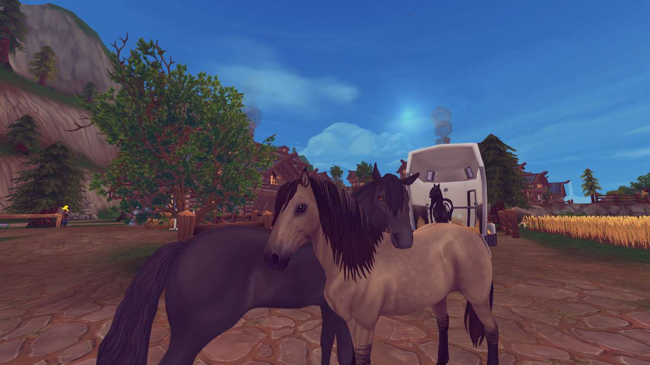 Puzzle: Cute horses in StarStable puzzle online from photo